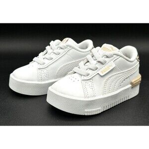 Puma Jada Animal Leopard Print Toddler Sneaker‎ Size 5C White Granola Black NNB